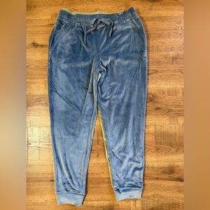 NWT!! JACLYN New York Blue & Green Velvet Jogger Pants size M